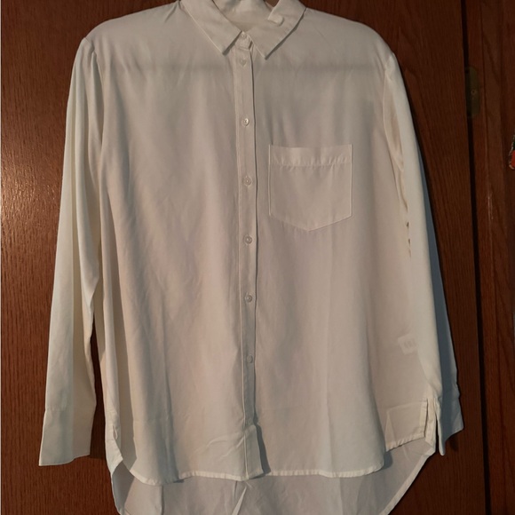 Madewell White Blouse with Relaxed Fit - Picture 1 of 2